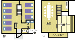 10人用コテージ見取り図